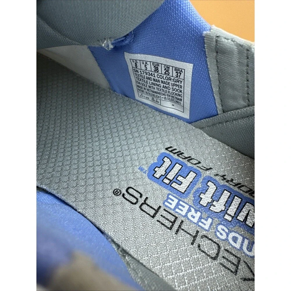 NEW SKECHERS SWIFT FIT HANDS FREE ATHLETIC SNEAKERS SHOES WOMENS 8 Gray
